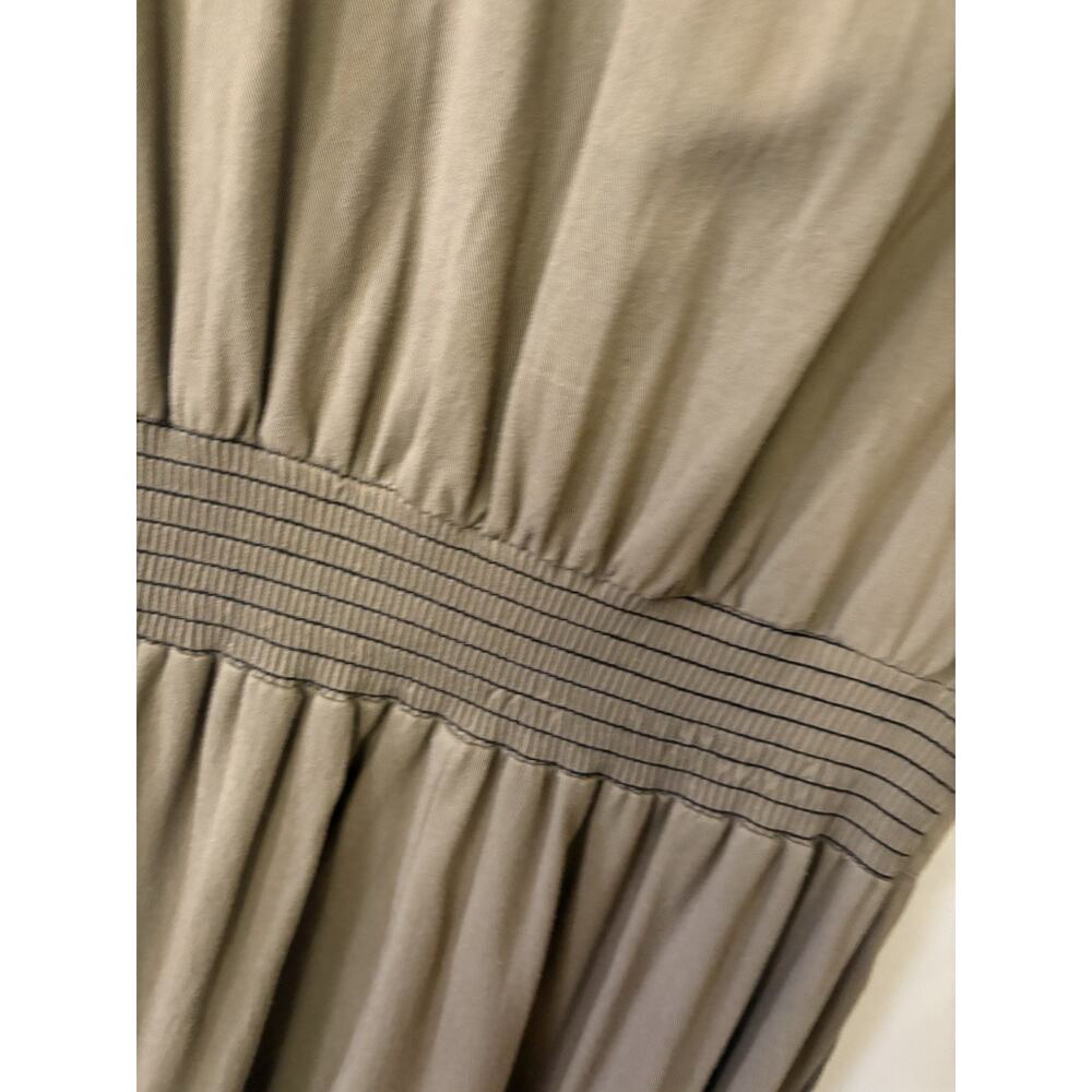 80's Joan Walters Jumpsuit Brown Chalders Pads Sz Medium 100% Cotton Made in USA - Picture 6 of 12